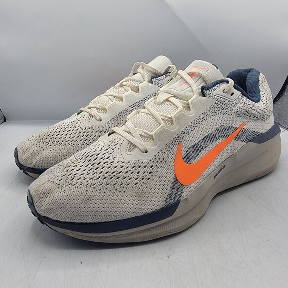 Nike Air Winflo 11 Sail Mens 12 White Total Orange Athletic Shoes FJ9509-103 - Picture 4 of 13